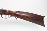 TIGER MAPLE Antique AMERICAN Half Stock Percussion HOMESTEAD/HUNTING Rifle
CIVIL WAR Era GAME GETTING .36 Caliber Rifle - 18 of 21