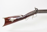 Mid-1800s Antique S. VOSBURGH Half Stock Percussion HOMESTEAD/HUNTING Rifle ALABAMA, NEW YORK Made Game Getting Rifle - 4 of 20