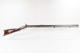 Mid-1800s Antique S. VOSBURGH Half Stock Percussion HOMESTEAD/HUNTING Rifle ALABAMA, NEW YORK Made Game Getting Rifle