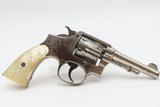 SMITH & WESSON .38 M&P Model of 1905 .38 SPECIAL Revolver C&R PEARL GRIPS
NICKEL FINISH DA SELF DEFENSE Revolver w/HOLSTER - 5 of 17