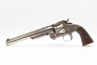 CASED Antique SMITH & WESSON No. 3 RUSSIAN 1st Model SINGLE ACTION Revolver “OLD OLD MODEL RUSSIAN” with ACCESSORIES