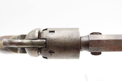 Pre-CIVIL WAR Antique COLT M1849 Percussion POCKET Revolver w/WRITING DESKWith INK WELL, DICE, CARDS, and other ACCESSORIES - Image 11 of 21