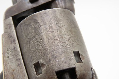 Pre-CIVIL WAR Antique COLT M1849 Percussion POCKET Revolver w/WRITING DESKWith INK WELL, DICE, CARDS, and other ACCESSORIES - Image 18 of 21