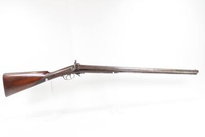 SLOTTERBEK of SAN FRANCISCO, CA Antique Percussion DRILLING SHOTGUN/RIFLE
c1868 mfr. Combination Gun in 12 Gauge & .36 Caliber
