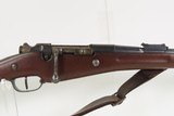 Antique St. ETIENNE Mannlicher-Berthier M1892 8mm LEBEL Carbine w/BAYONET
Pre-WORLD WAR I French MILITARY w/SCABBARD & SLING - 3 of 24