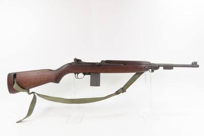 WORLD WAR II Era U.S. INLAND M1 Carbine SEMI-AUTOMATIC Light Rifle WWII C&R GENERAL MOTORS DIVISION Mfg. w/CANVAS WEB SLING