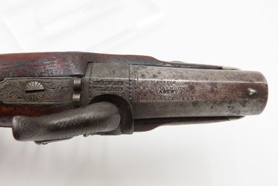 Rare NASHVILLE, TENNESSEE Henry DERINGER Pistol Antique .44 Antebellum Retailer Marked for W.H. CALHOUN AGENT - Image 8 of 16