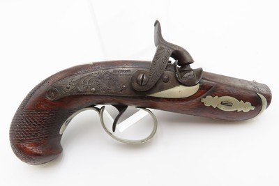 Rare NASHVILLE, TENNESSEE Henry DERINGER Pistol Antique .44 Antebellum Retailer Marked for W.H. CALHOUN AGENT - Image 2 of 16
