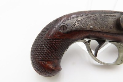 Rare NASHVILLE, TENNESSEE Henry DERINGER Pistol Antique .44 Antebellum Retailer Marked for W.H. CALHOUN AGENT - Image 4 of 16
