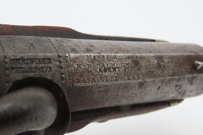 Rare NASHVILLE, TENNESSEE Henry DERINGER Pistol Antique .44 Antebellum Retailer Marked for W.H. CALHOUN AGENT - Image 11 of 16