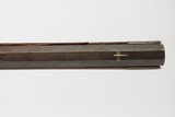 HEAVY OCTAGONAL BARREL LONG RIFLE by S Smith .44 Caliber Antique Full Stock SIGNED Kentucky Style HUNTING|HOMESTEAD Longarm - 14 of 25