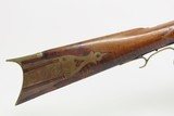 HEAVY OCTAGONAL BARREL LONG RIFLE by S Smith .44 Caliber Antique Full Stock SIGNED Kentucky Style HUNTING|HOMESTEAD Longarm - 7 of 25