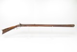 HEAVY OCTAGONAL BARREL LONG RIFLE by S Smith .44 Caliber Antique Full Stock SIGNED Kentucky Style HUNTING|HOMESTEAD Longarm - 2 of 25