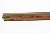 HEAVY OCTAGONAL BARREL LONG RIFLE by S Smith .44 Caliber Antique Full Stock SIGNED Kentucky Style HUNTING|HOMESTEAD Longarm - 22 of 25
