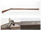 HEAVY OCTAGONAL BARREL LONG RIFLE by S Smith .44 Caliber Antique Full Stock SIGNED Kentucky Style HUNTING|HOMESTEAD Longarm