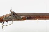 HEAVY OCTAGONAL BARREL LONG RIFLE by S Smith .44 Caliber Antique Full Stock SIGNED Kentucky Style HUNTING|HOMESTEAD Longarm - 6 of 25