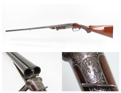 ENGRAVED German EDUARD KETTNER Double Barrel SxS HAMMERLESS Shotgun C&R
BEAUTIFUL Early 1900s GERMANIC 16 Gauge Fowling Piece