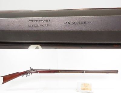 CONESTOGA RIFLE WORKS Antique Percussion PENNSYLVANIA Rifle INDIAN TRADEDesirable HENRY LEMAN RIFLE made in LANCASTER, PA
