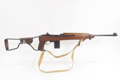 WORLD WAR II Era UNDERWOOD M1 Carbine .30 w/ FOLDING PARATROOPER STOCK C&R
WW2 Mfr. Circa 1943