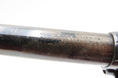 RARE Antique COLT NEW LINE .38 ETCHED PANEL Pocket Revolver w/4-INCH BARREL DOCUMENTED 4-INCH Barrel BRITISH PROOFED Handgun - Image 11 of 19