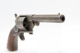 Rare CIVIL WAR Era First Issue ALLEN & WHEELOCK .22 RF SIDEHAMMER Revolver
With Nice 5-Panel Cylinder Scene & Walnut Grips! - 16 of 17