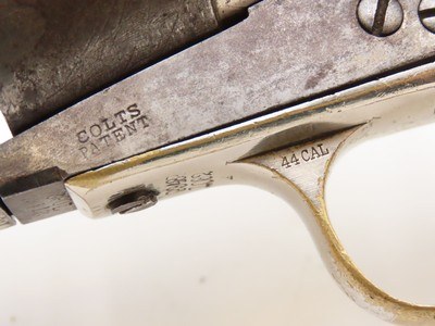 Antique U.S. COLT M1860 Army RICHARDS CONVERSION .44 CF Revolver WILD WESTMARTIALLY MARKED FRONTIER Era 1 of 9,000 Converted - Image 8 of 22