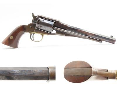 1870s ENGRAVED Antique REMINGTON .38 RF Cartridge Conversion New Model NAVY Remington New Model NAVY REVOLVER in .38 Rimfire