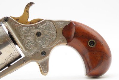 ENGRAVED Rare Antique COLT “HOUSE” Model .41 RF Revolver “JUBILEE