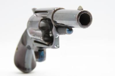1875 mfr. PARIS RETAILER Antique COLT NEW LINE .38 CF Self Defense Revolver Very Nice FRENCH Faure le Page address on Top Strap - Image 16 of 17