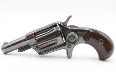 1875 mfr. PARIS RETAILER Antique COLT NEW LINE .38 CF Self Defense Revolver Very Nice FRENCH Faure le Page address on Top Strap - Image 13 of 17