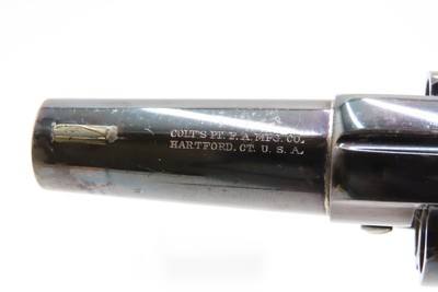 1875 mfr. PARIS RETAILER Antique COLT NEW LINE .38 CF Self Defense Revolver Very Nice FRENCH Faure le Page address on Top Strap - Image 10 of 17
