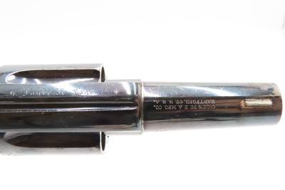 1875 mfr. PARIS RETAILER Antique COLT NEW LINE .38 CF Self Defense Revolver Very Nice FRENCH Faure le Page address on Top Strap - Image 8 of 17