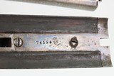 LETTERED Antique PARKER BROTHERS Side by Side DH Grade 3 HAMMERLESS Shotgun 1892 FACTORY ENGRAVED GRADE 3 12 Gauge w/EXTRACTOR - 21 of 25