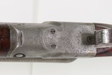 LETTERED Antique PARKER BROTHERS Side by Side DH Grade 3 HAMMERLESS Shotgun 1892 FACTORY ENGRAVED GRADE 3 12 Gauge w/EXTRACTOR - 24 of 25
