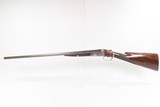 LETTERED Antique PARKER BROTHERS Side by Side DH Grade 3 HAMMERLESS Shotgun 1892 FACTORY ENGRAVED GRADE 3 12 Gauge w/EXTRACTOR - 8 of 25