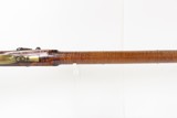 LANCASTER PENNSYLVANIA Antique FORDNEY Long Rifle .40 Caliber STRIPED MAPLE Octagonal Barrel, Double Set Trigger - 8 of 20