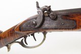LANCASTER PENNSYLVANIA Antique FORDNEY Long Rifle .40 Caliber STRIPED MAPLE Octagonal Barrel, Double Set Trigger - 5 of 20