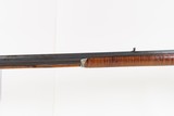 LANCASTER PENNSYLVANIA Antique FORDNEY Long Rifle .40 Caliber STRIPED MAPLE Octagonal Barrel, Double Set Trigger - 17 of 20