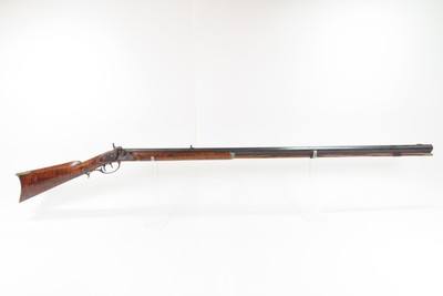 LANCASTER PENNSYLVANIA Antique FORDNEY Long Rifle .40 Caliber STRIPED MAPLE Octagonal Barrel, Double Set Trigger