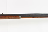 LANCASTER PENNSYLVANIA Antique FORDNEY Long Rifle .40 Caliber STRIPED MAPLE Octagonal Barrel, Double Set Trigger - 3 of 20