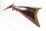 LANCASTER PENNSYLVANIA Antique FORDNEY Long Rifle .40 Caliber STRIPED MAPLE Octagonal Barrel, Double Set Trigger - 20 of 20