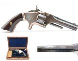 CASED Antique CIVIL WAR Era SMITH & WESSON No. 1 .22 Revolver “WILD WEST”
S&W’s ROLLIN WHITE “Bored Through Cylinder” Patent