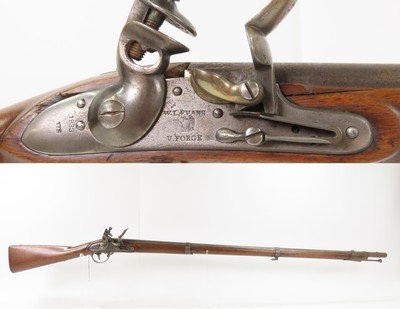 1833 Dated Antique W.L. EVANS Contract U.S. M1816 Type II FLINTLOCK MusketOne of Only 1,500 Type II Muskets Produced