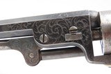 CASED & FACTORY ENGRAVED Pre-Civil War Antique COLT M1851 Percussion NAVY
With Rare “Donut” Engraving Done 1851-1852 - 22 of 25