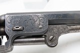 CASED & FACTORY ENGRAVED Pre-Civil War Antique COLT M1851 Percussion NAVY
With Rare “Donut” Engraving Done 1851-1852 - 19 of 25