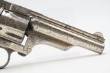FACTORY PANEL SCENE ENGRAVED Antique MERWIN, HULBERT Medium Frame Revolver
DESIREABLE WILD WEST Double Action w/IVORY GRIPS - 11 of 15