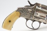FACTORY PANEL SCENE ENGRAVED Antique MERWIN, HULBERT Medium Frame Revolver
DESIREABLE WILD WEST Double Action w/IVORY GRIPS - 6 of 15