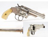 FACTORY PANEL SCENE ENGRAVED Antique MERWIN, HULBERT Medium Frame Revolver
DESIREABLE WILD WEST Double Action w/IVORY GRIPS - 8 of 15