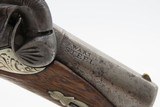 ENGRAVED/SILVER Mounted SLOTTER & CO. Antique DERRINGER Percussion Pistol
Period Copy of Henry Deringer’s Pistol J.P. LOWER - 7 of 17