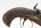 ENGRAVED/SILVER Mounted SLOTTER & CO. Antique DERRINGER Percussion Pistol
Period Copy of Henry Deringer’s Pistol J.P. LOWER - 5 of 17